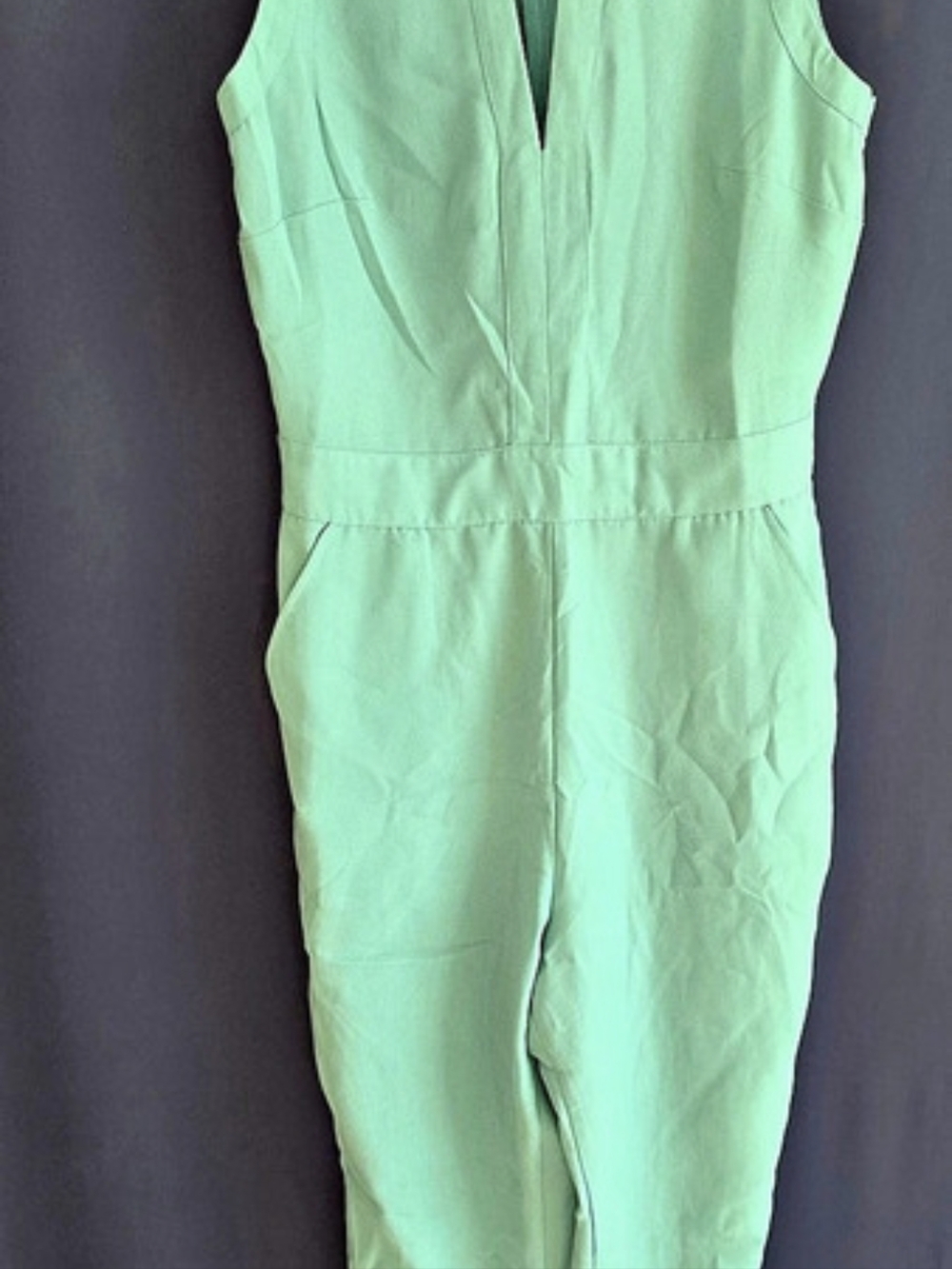 bebe Sleeveless Jumpsuit in Green Size Small NWT